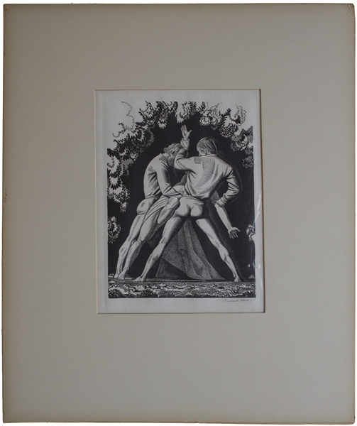 Large Lot of 26 Signed Lithographs by Rockwell Kent From His ''The Complete Works of Shakespeare''